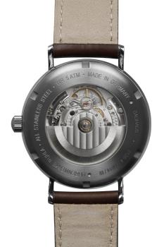 Preview: Bauhaus Herrenuhr Automatik Regulator und Lederarmband